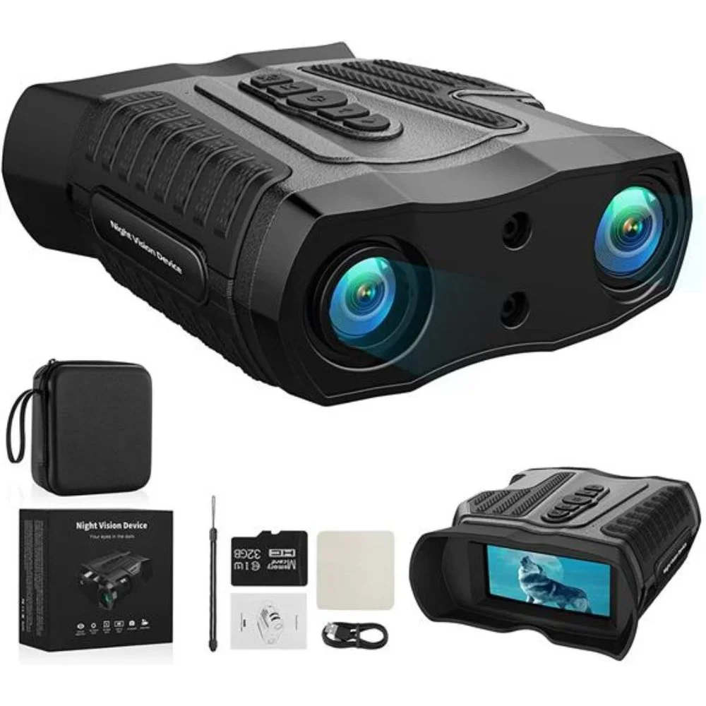 Night Vision Goggles-4K Ultra HD, 80x Magnification with 64GB Micro SD Card